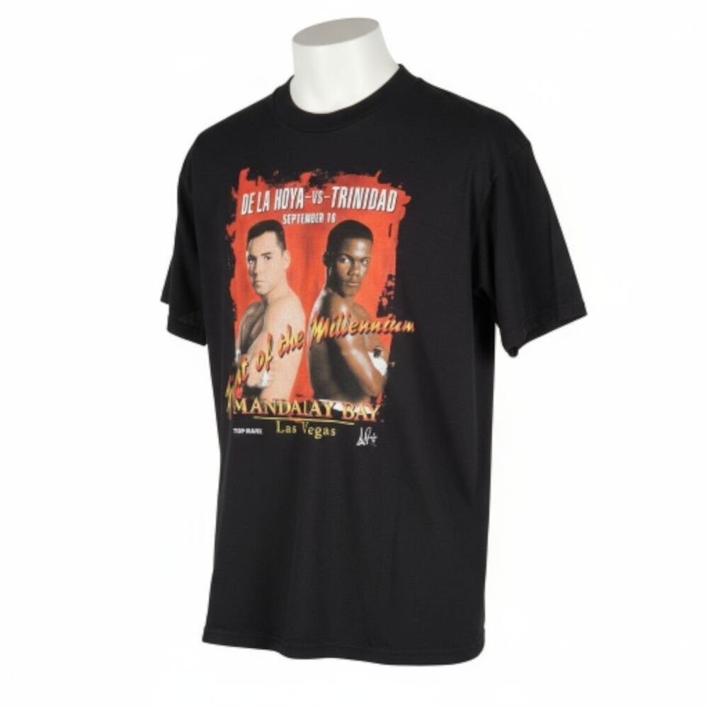 Vintage 1999 De La Hoya vs Trinidad “Fight of the Millennium” Boxing T-Shirt...